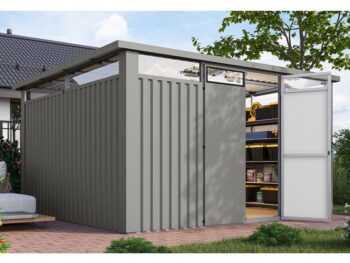 KOVINSKA VRTNA HIKA KARIBU OSTEN 4 SIV ALUMINIJ 370X330X215